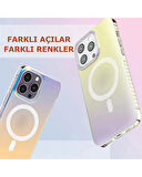 iPhone 15 Pro Max Uyumlu Ebruli Her Açıda Renk Değiştiren MagSafe Wireless Şarj Özellikli Kılıf