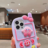 iPhone 14 Pro Max Uyumlu Kirby Detaylı Anime Figürlü Yumuşacık Hamur Kılıf
