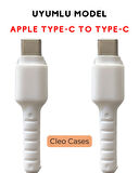 2 Çift Type-C To Type-C Uyumlu Şarj Kablo Ucu Koruyucu
