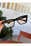 Cleopatra Cat Eye Çekik Siyah Güneş Gözlüğü 55- 20-143