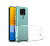 Tecno Camon 16 Kılıf Şeffaf İnce Esnek Silikon Kılıf Zipax-Süper