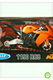 1 Adet 1:10 1190 RC8 Model Motosiklet Kız Oyuncakları Erkek Cocuk Egitici Montessori Oyuncaklar