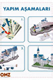 121 Parça 3D Puzzle Neuschwanstein Kalesi Kız Erkek Cocuk Egitici Montessori Oyuncaklar
