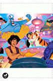 1 Adet KS Aladdin Puzzle 200 Parça Egitici Kız Erkek Cocuk Oyuncak Montessori Oyuncaklar