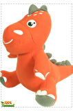Dino Peluş Oyuncak Turuncu 25 cm Kız Erkek Cocuk Egitici Montessori Oyuncaklar Saglıklı Ürün