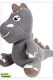 Dino Peluş Oyuncak Gri 25 cm Erkek Kız Cocuk Oyuncakları Egitici Montessori Oyuncaklar