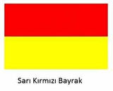 Cankurtaran Bayrak - KIRMIZI/SARI 50*75 cm