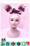 Happy Birthday Püsküllü Neon Pembe Renk Doğum Günü Tacı 22x19cm Kız Erkek Çocuk Oyuncakları E