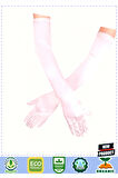 Beyaz Renk Dirseğe Kadar Uzun Kumaş Eldiven 40cm Kız Erkek Çocuk Oyuncakları Eğitici Oyuncakl