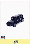 Maxxxx Wheessss Işıklı Polis Jeep Model Arabalar 12cm Kız Erkek Çocuk Oyuncakları Eğitici Oyu