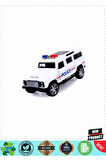 Maxxxx Wheessss Işıklı Polis Jeep Model Arabalar 12cm Kız Erkek Çocuk Oyuncakları Eğitici Oyu