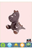 Dino Peluş Oyuncakgri 25cm Kız Erkek Çocuk Oyuncakları Eğitici Oyuncaklar