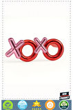 Kırmızı Renk Xoxo Yazılı Parti Gözlüğü 17x7cm Kız Erkek Çocuk Oyuncakları Eğitici Oyuncaklar