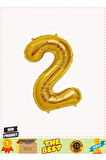 Şekilli Supershape Gold Rakam Folyo Balon 2 Numara 1 Gram Kız Erkek Çocuk Oyuncakları Eğitici Oyunca