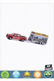 Greenlight 1/64 2023 Chevrolet Silverado and Trailer 1 Gram Kız Erkek Çocuk Oyuncakları Eğitici Oyun