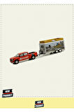 Greenlight 1/64 2023 Chevrolet Silverado and Trailer 1 Gram Kız Erkek Çocuk Oyuncakları Eğitici Oyun