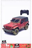 32021 Kumandalı Jeep Wrangler Rubicon Muddy 1:24 1 Gram Kız Erkek Çocuk Oyuncakları Eğitici Oyuncakl