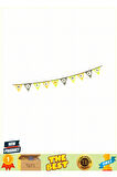Cadılar Bayramı Kabak Temalı Halloween Yazılı Banner Süs Flama 3 Metre 1 Gram Kız Erkek Çocuk Oyunca