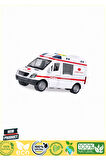 WY590E-F 1:16 Sürtmeli Sesli Işıklı Ambulans / Polis Arabası 1 Gram Kız Erkek Çocuk Oyuncakları Eğit