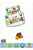 Happy Birthday Yazılı Asmalı 3D Doğum Günü Süslemesi 1 Gram Kız Erkek Çocuk Oyuncakları Eğitici Oyun