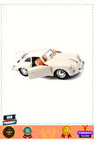 1:24 Bburagoo Porsche 356 B Coupe 1961 5 Litre Kız Erkek Çocuk Oyuncakları Eğitici Oyuncaklar