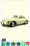 1:24 Bburagoo Porsche 356 B Coupe 1961 5 Litre Kız Erkek Çocuk Oyuncakları Eğitici Oyuncaklar