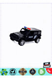 Maxxxx Wheessss Işıklı Polis Jeep Model Arabalar 12Cm 1 Gram Kız Erkek Çocuk Oyuncakları Eğitici Oyu