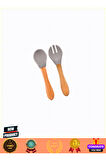 Oioi Mama Kaşığı Ve Çatal Seti Powdergrey 5 Litre Kız Erkek Çocuk Oyuncakları Eğitici Oyuncaklar