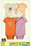 Carter'sss Layetteee Kız Bebek 5'Li Kısa Kol Body 1P567010 Karışık Renkli 1 Gram Kız Erkek Çocuk Oyu