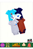 Carter'sss Layetteee Erkek Bebek 5'Li Kısa Kol Body 1Q124510 Karışık Renkli 1 Gram Kız Erkek Çocuk O