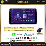 Toyota Corolla 2017-2020 Model 4GB + 64GB Android 13 Kablosuz Carplay Navigasyon Multimedya Sistemi 