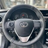 Toyota Corolla 2013-2018 Araca Özel Direksiyon Kılıfı  (Noktalı Düz Gri Dikişli)