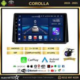 Toyota Corolla 2019-2021 Model 2+32GB Android 13 Kablosuz Carplay Navigasyon Multimedya Sistemi 
