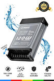 IP45 Yağmur Korumalı 12V 10A Güç Kaynağı, 120W LED Sürücü AC/DC Trafo Dönüştürücü