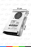IP45 12V 33.3A Yağmur Korumalı Epoksili Demir Kasa Güç Kaynağı – 400W LED Sürücü AC/DC Trafo
