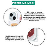 Forzacase iPhone 13 ile uyumlu Cute Serisi Parlayan Simli Kabartma Figürlü Kılıf