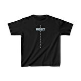 Çocuk Unisex Baskılı T-Shirt - Siyah