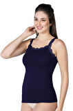Lacivert  Mı Emay 1411 Modal Cotton Dantelli Atlet