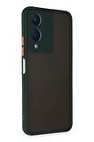 Vivo Y17S Kılıf Montreal Silikon Kapak - Yeşil