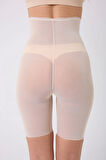 Freshness 0007 Lazer Kesim Tül Yüksek Bel Şort Korse