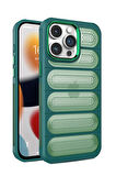 iPhone 15 Pro Max Kılıf Airmax Silikon Kapak - Koyu Yeşil