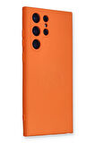 Samsung Galaxy S24 Ultra Kılıf Nano içi Kadife Silikon - Turuncu