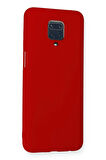 Xiaomi Redmi Note 9 Pro Kılıf Nano içi Kadife Silikon - Kırmızı