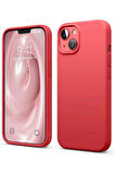 iPhone 14 Kılıf First Silikon - Kırmızı