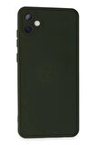 Samsung Galaxy A05 Kılıf Nano içi Kadife Silikon - Koyu Yeşil