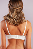 Genius Balconette Heavy Push Up Bra, Ekru Konforlu Ve Şık Sütyen