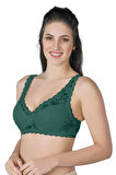 Yeşil Mı Emay 188 B Pedli Dantelli Telli Toparlayıcı Sütyen