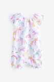 % 100 Pamuklu 4’lü Unicorn Rompers Set
