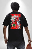 Basketbol Akagi Takenori Anime Slam Dunk Karakter Pamuklu Kadın Erkek Oversize Sırt Dijital Baskılı Siyah T-shirt