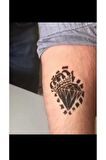 Tüy ve Çiçek Desenleri Hint Kınası ile Geçici Dövme Yapma Seti